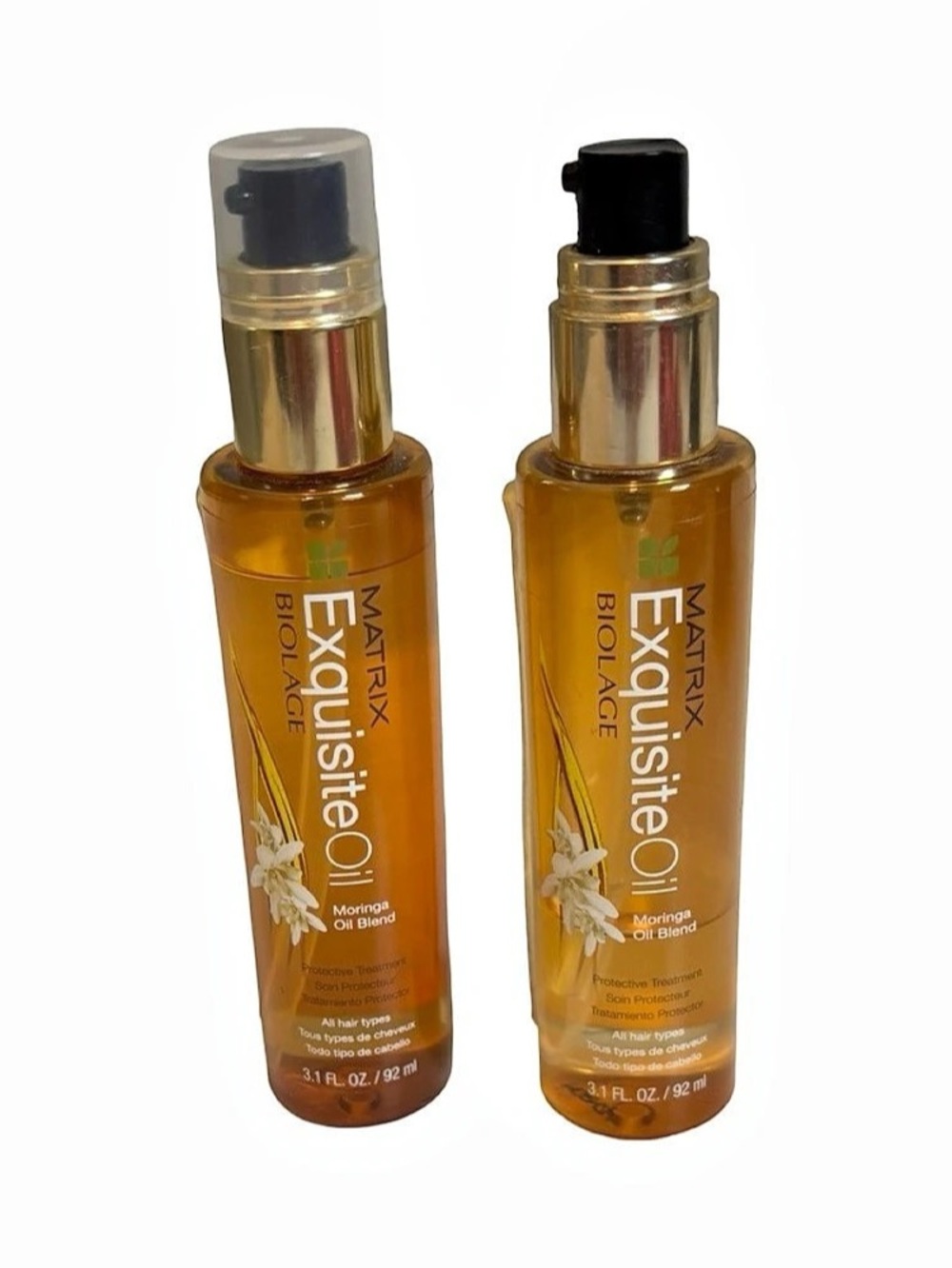 Matrix ExquisiteOil Hair Treatment Oil 3.1 fl oz 2-Pack 1 NWT   1   1/4 “ full